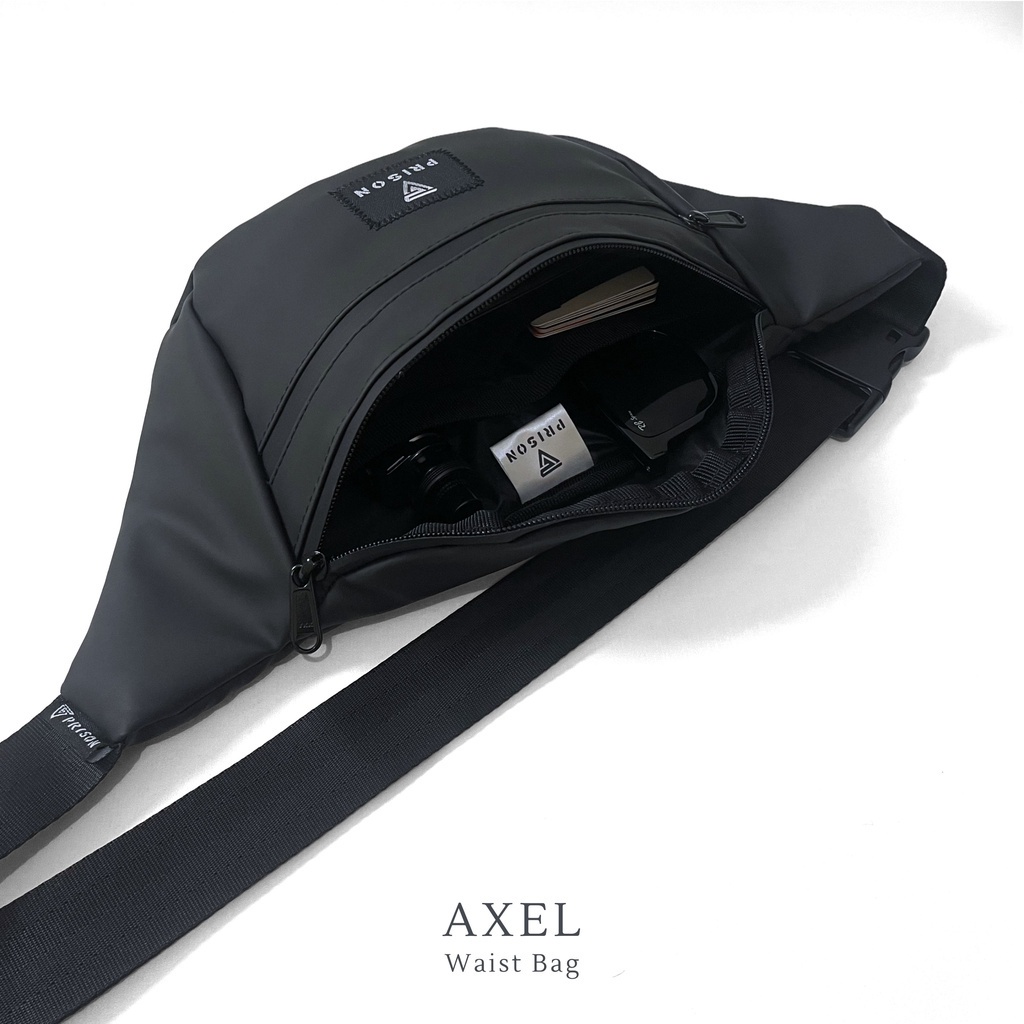 PRISON Waistbag Pria Waterproof Tas Pria Selempang Anti Air | AXEL Waistbag