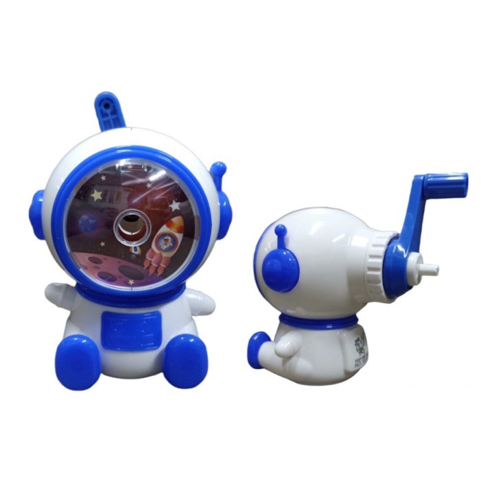 

Serutan ASTRONOT - Rautan Meja Asahan Putar Pensil Sharpener Unik Lucu - Biru