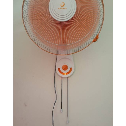 Kipas Angin Dinding 16 inch / Wall Fan Rinrei DRN201 (Lampu malam)