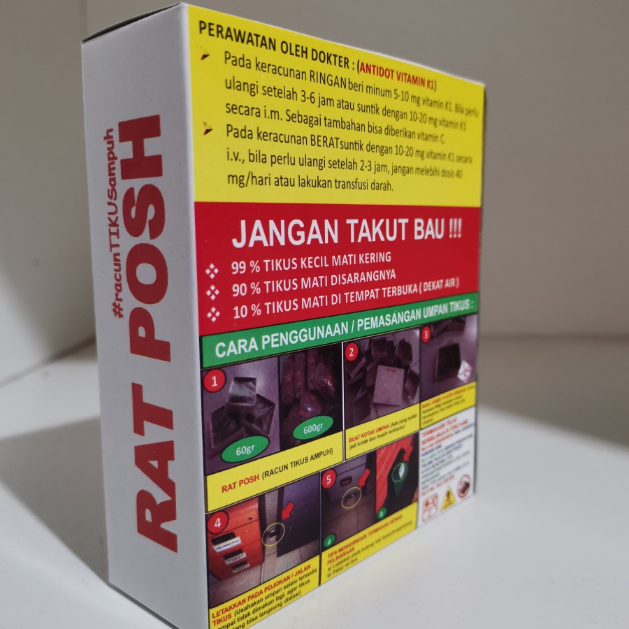 Racun Tikus Paling Ampuh Rat Posh RACUN TIKUS SUPER AMPUH MENGUSIR TIKUS DENGAN SMART RACUN TIKUS ANTI BAU MATI KERING