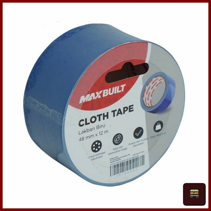 

MAXBUILT Lakban Kain / Cloth Tape 2 Inch x 12 Mtr