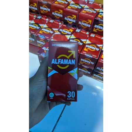100% ORIGINAL Alfaman Asli Original Obat Pembesar Penis Suplemen Pria Dewasa Bpom
