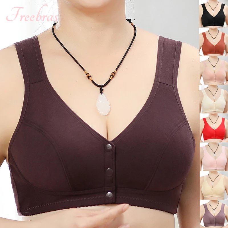 Wanita Push Up Bh Tanpa Kawat Bra Pakain Dalam Seamless Bra Seksi Kancing Depan Sexy Underwear Dewas