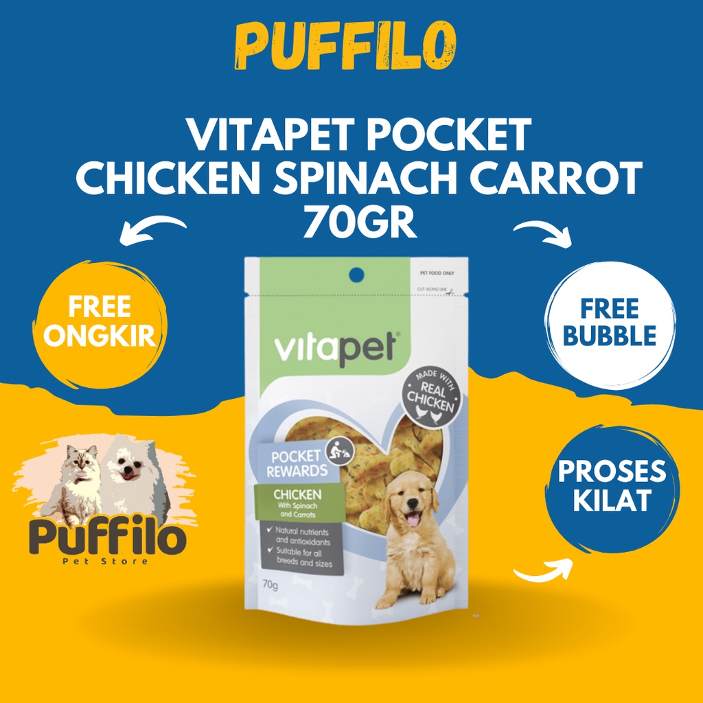 VITAPET POCKET TRAINERS 70GR DOG SNACK