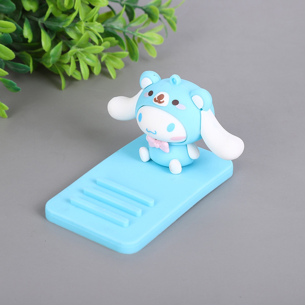 Sanrio PVC Mobile Phone Stand Desktop Lazy Person Stand Kartun Kuromi Mobile Phone Stand Base Alat Pelacak Dekorasi Desktop