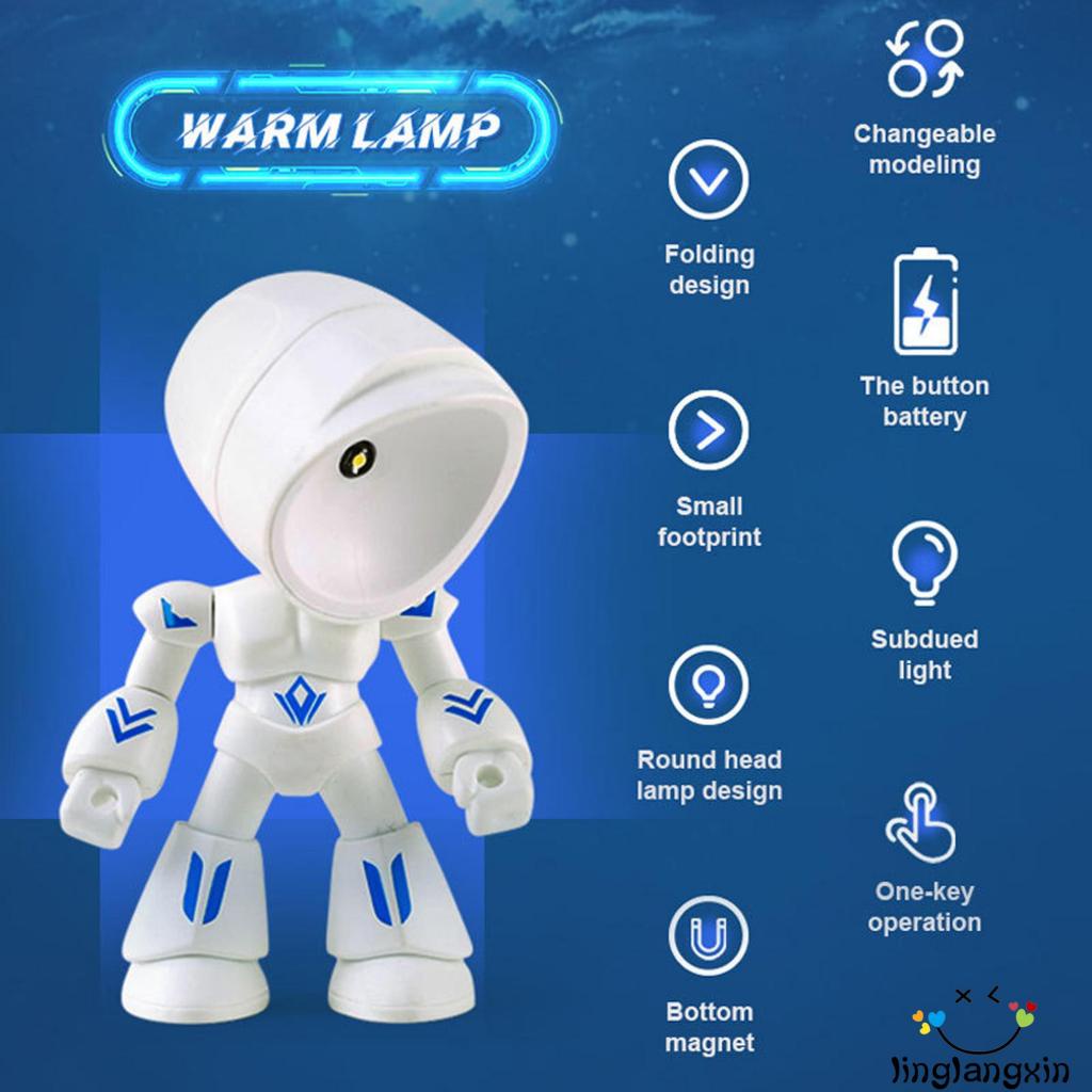 Llx-robot Lampu Tidur, LED Tenaga Baterai