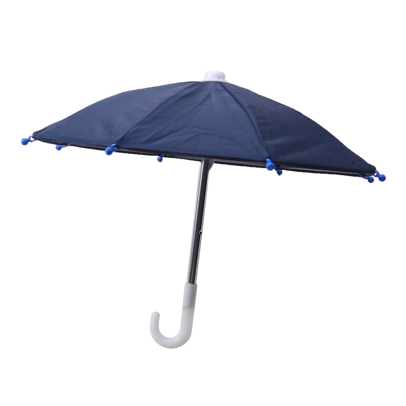 [AYBX] 1set Dudukan Ponsel Lokomotif Payung Tahan Air Portable Mini Parasol Alloy Sun Shade Bicycle Umbrella Untuk Berkendara