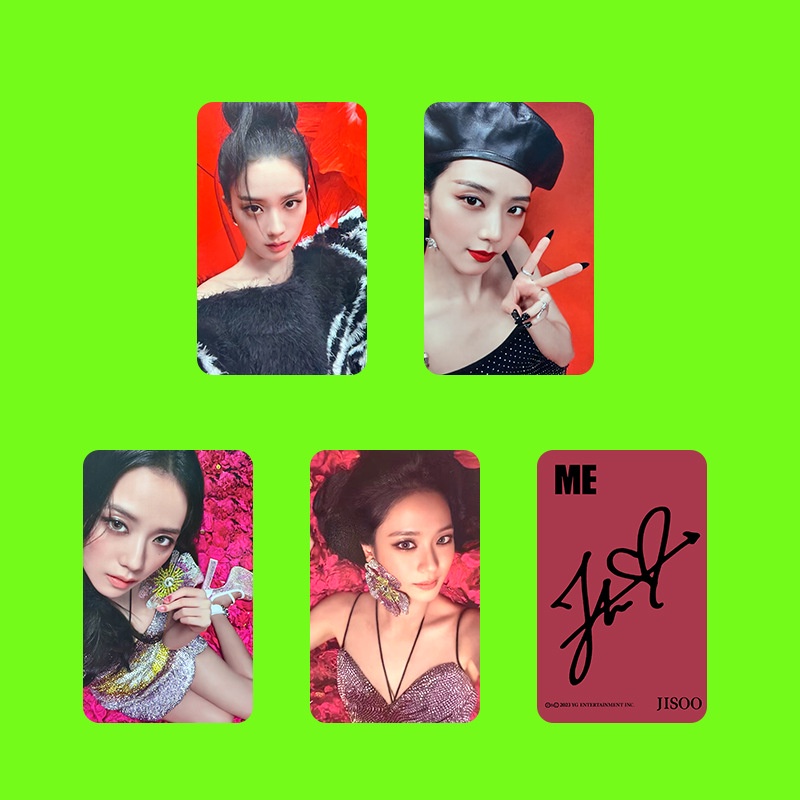 5pcs Blackpink JISOO SOLO Bunga Lomo Kartu Photocards Collection Card Blackpink