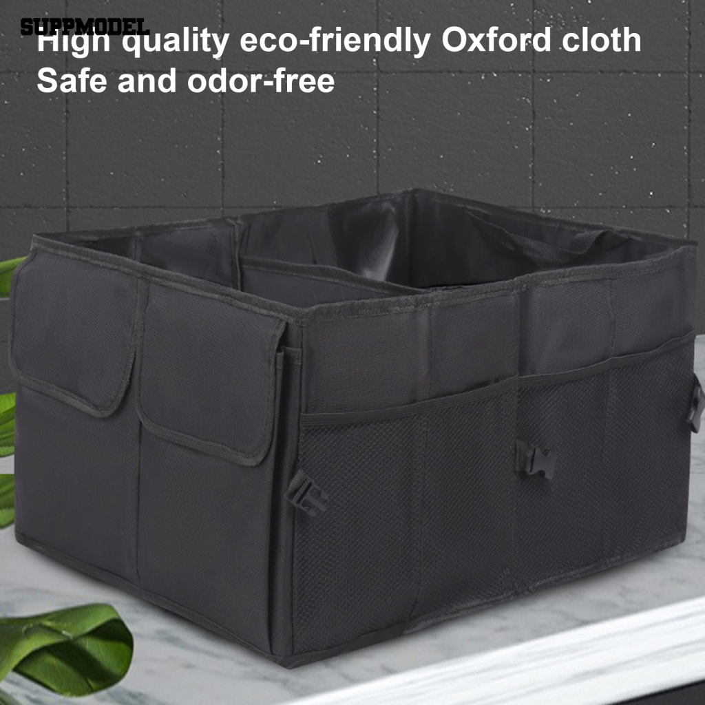 Suppmodel Menebal Kotak Penyimpanan Cadangan Pasokan Mobil Multi-grid Akses Nyaman Car Trunk Storage Box Kapasitas Besar