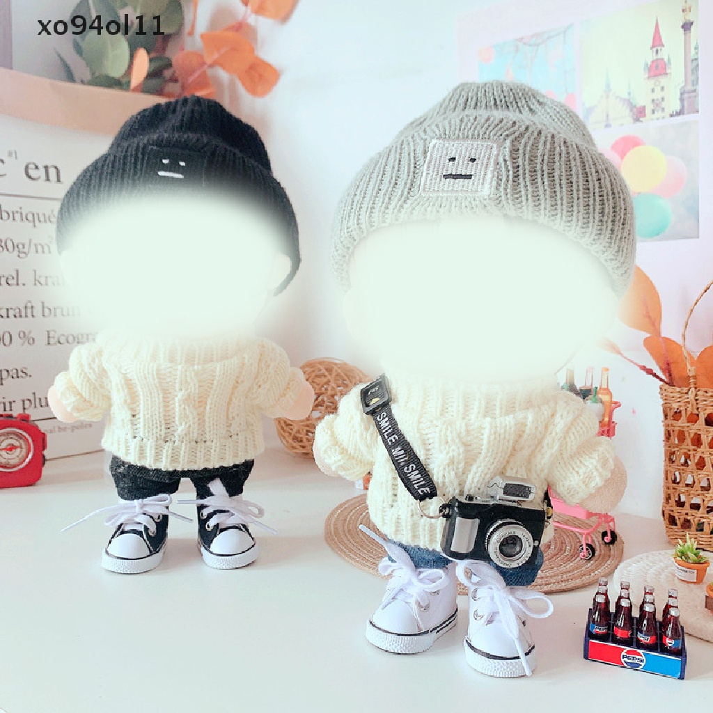 Aksesoris Baju Boneka XO Untuk Boneka Idola 20cm Mainan Mewah Kacamata Sweater Shoes OL