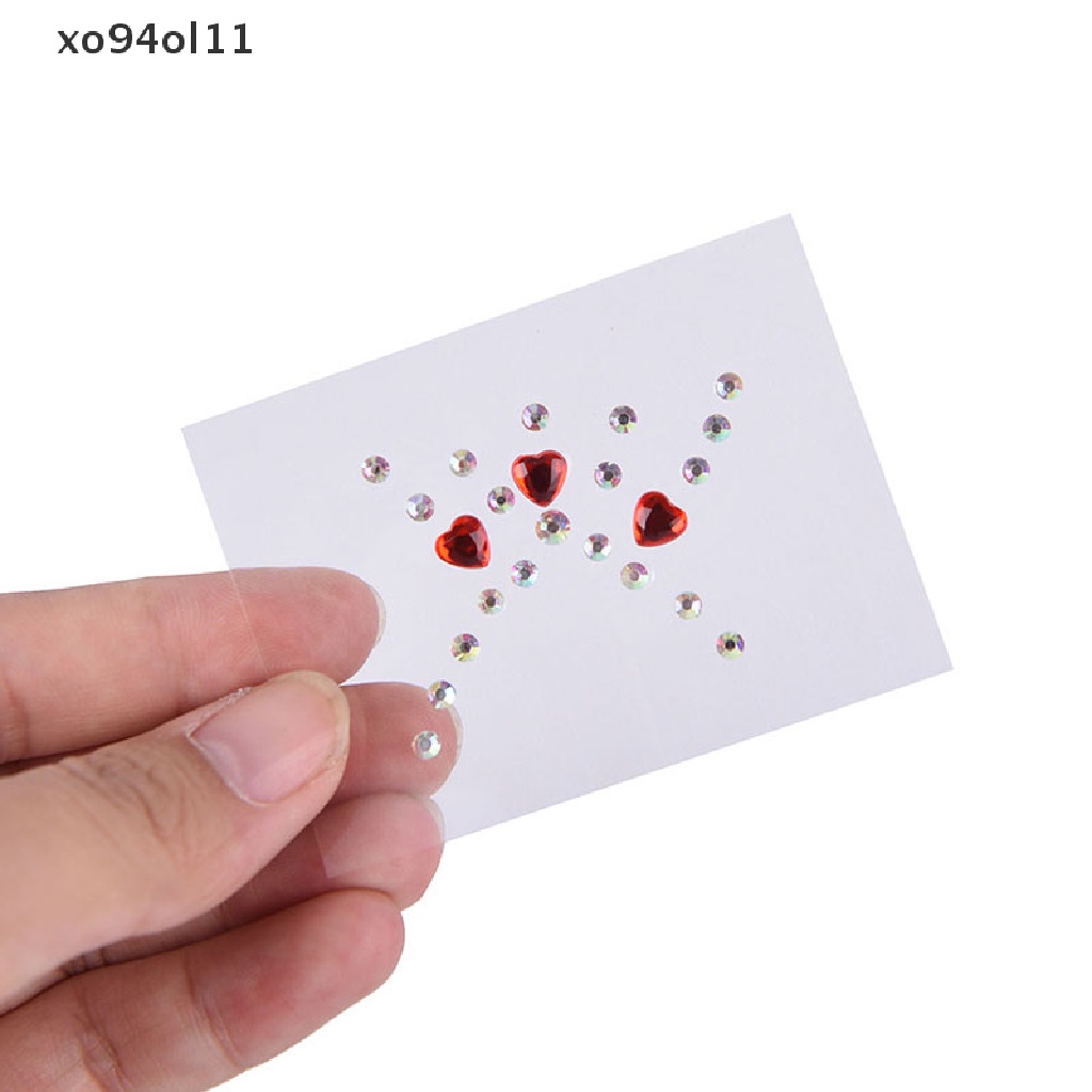 Xo New Jewel Eyes Makeup Crystal Eyes Stiker Tato Diamond Glitter Makeup Stiker OL