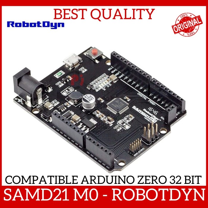 ROBOTDYN SAMD21 M0 Compatible Arduino Zero 32 Bit Micro Python Board