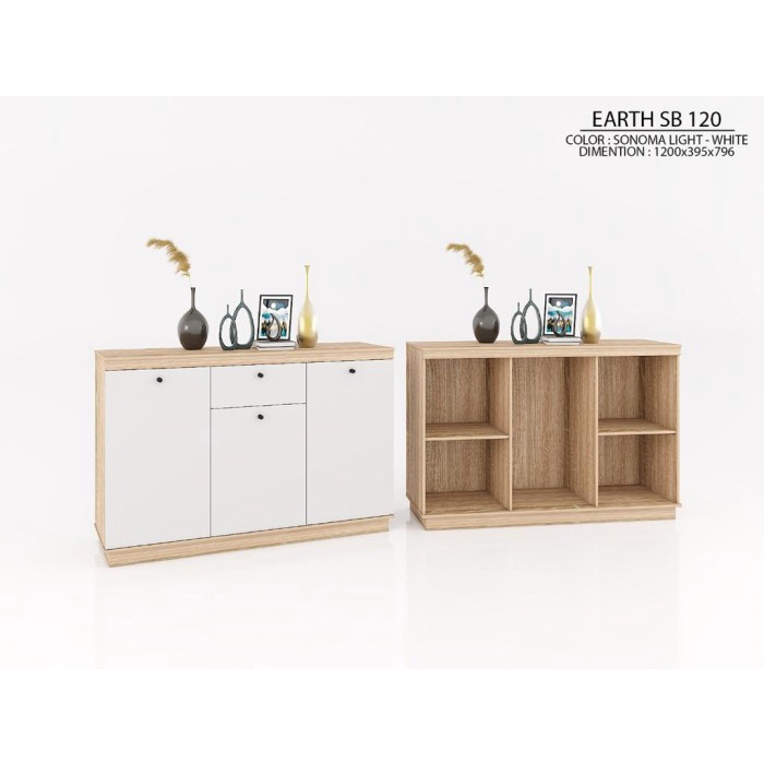 Melody Furniture Lemari Buffet Serbaguna Earth SB 120