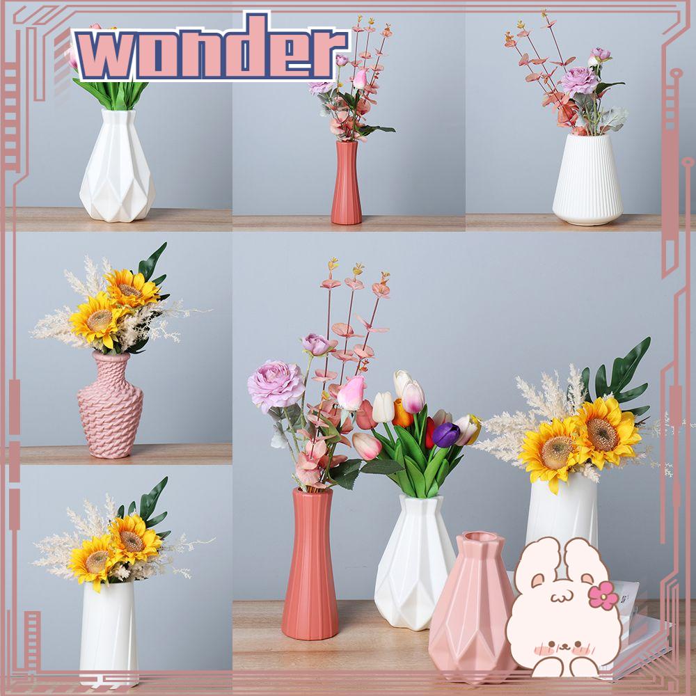 Wonder Flower Vas Rangkaian Bunga Ruang Tamu Keramik Imitasi Modern