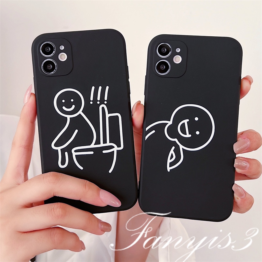 Casing Infinix Note 12 10Pro Hot 20 12 11 10 Play Hot 20 20s 12 12i 20i 11 2022 Smart 6 5 2020 Peep Line Man Phone Case Silicon Lembut Sarung Pelindung