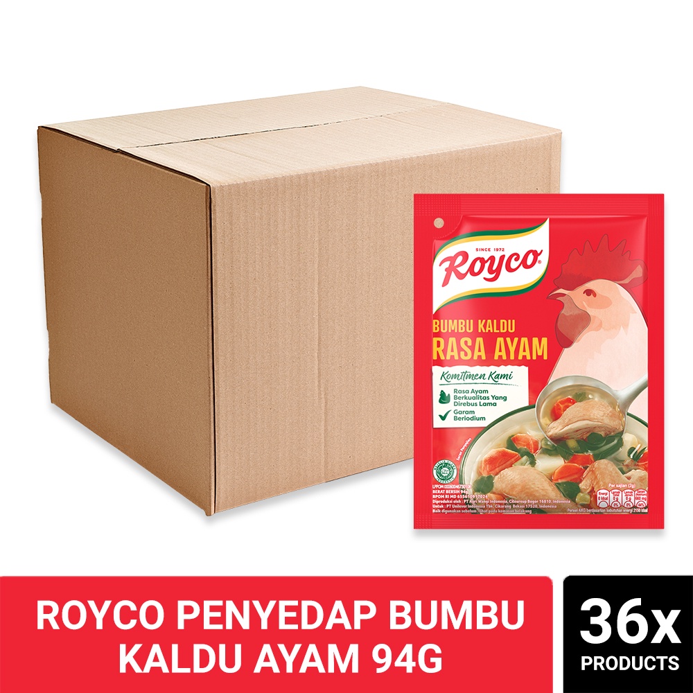 Royco Penyedap Bumbu Kaldu Ayam 94g (Isi 36)