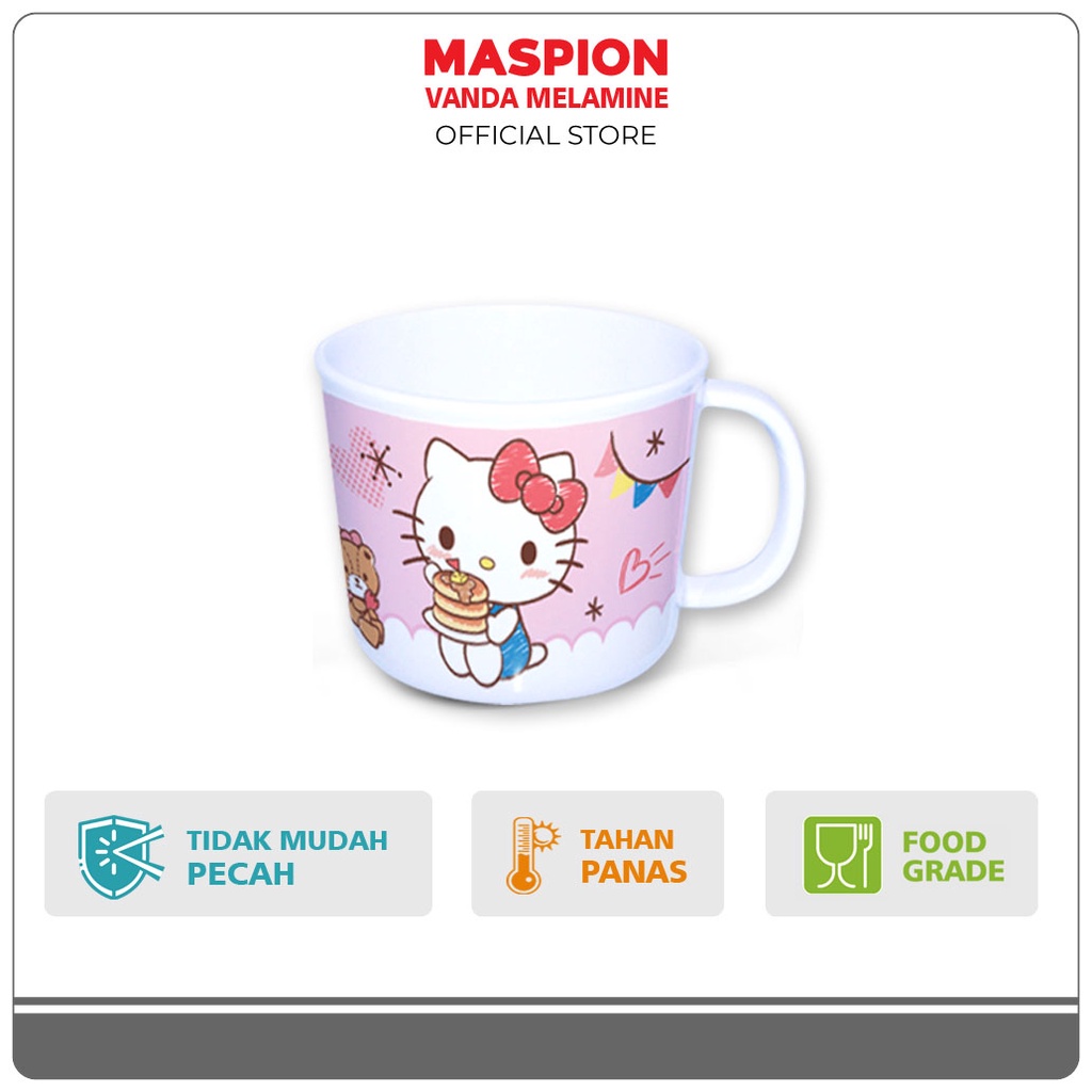 Maspion Vanda Melamin Cangkir Mini 3 Inch Hello Kitty
