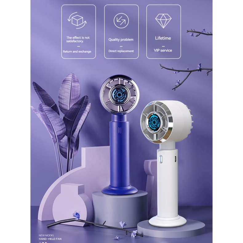 ღ Genggam Kipas Kecil Portabel Usb Silent Fan Tiga Kecepatan Adjustable Musim Panas Air Cooling Fan Usb Rechargeable Fan untuk Indoor outdoor