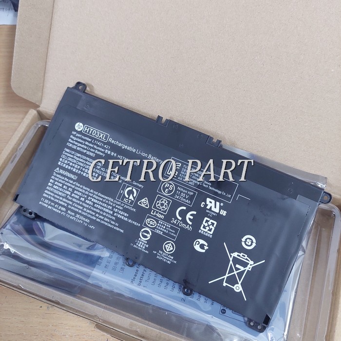 Baterai HP 14s-cf2010TX 14s-cf2008TX 14s-cf2009TX 14s-cf3034TX HT03XL -NEW