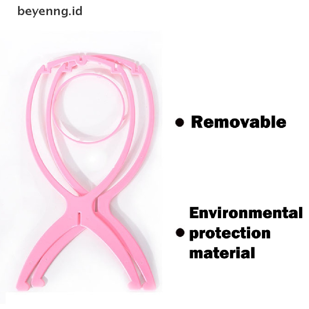 Beyen 1PC Ajustable Wig Stand Display Wig Head Kepala/Stand Portable Stand Wig Lipat ID