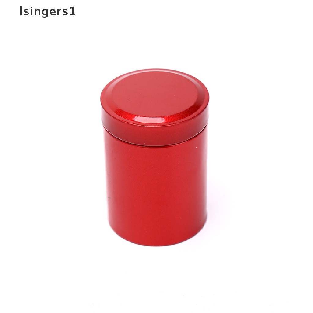[lsingers1] Portabel Travel Teh Kedap Udara Wadah Bukti Kecil Stash Jar Metal Aluminium Kaleng Butik