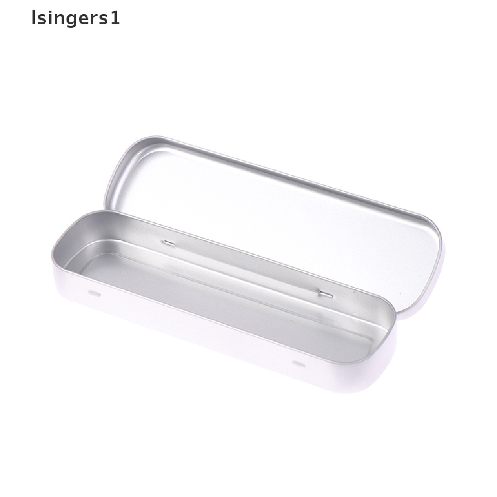 [lsingers1] Tinplate Stationery Box Metal Kotak Pulpen Hadiah Pen Box Kotak Penyimpanan Tempat Pensil Butik