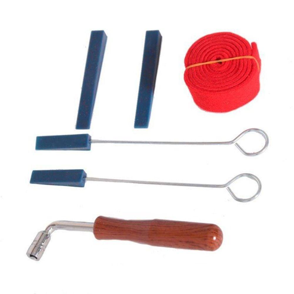 NEEDWAY Needway Piano Tuning Kit Profesional 6pcs /Set Alat Musik Aksesoris Tuning Wrench Untuk Pemula Mute Hammer Piano Tuning Lever
