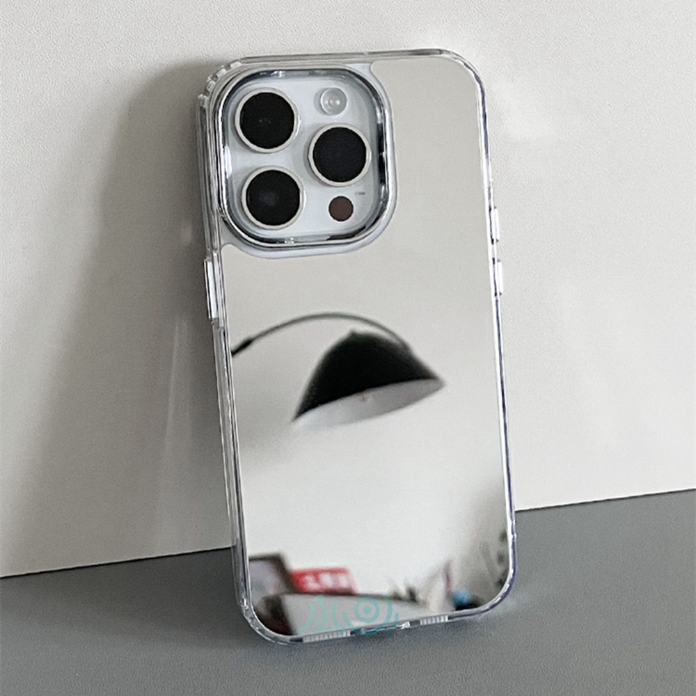 Mirror Plating Shone Case Untuk iPhone 14 Pro MAX Casing Iphone11 12 13 Pro MAX X XS MAX XR Case Full Cover Shockproof