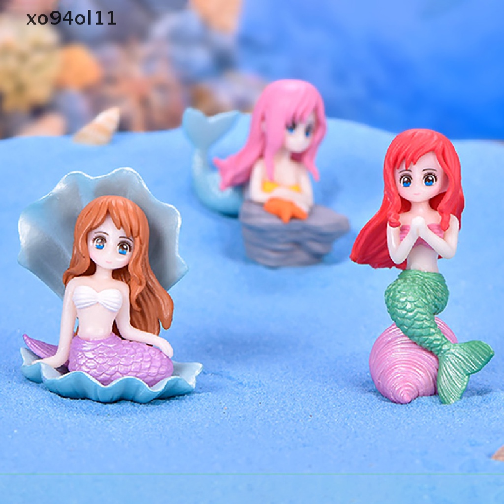 Xo Mermaid Mini Miniatur Peri Taman Hiasan Dekorasi Pot Craft Dekorasi Rumah Boneka OL