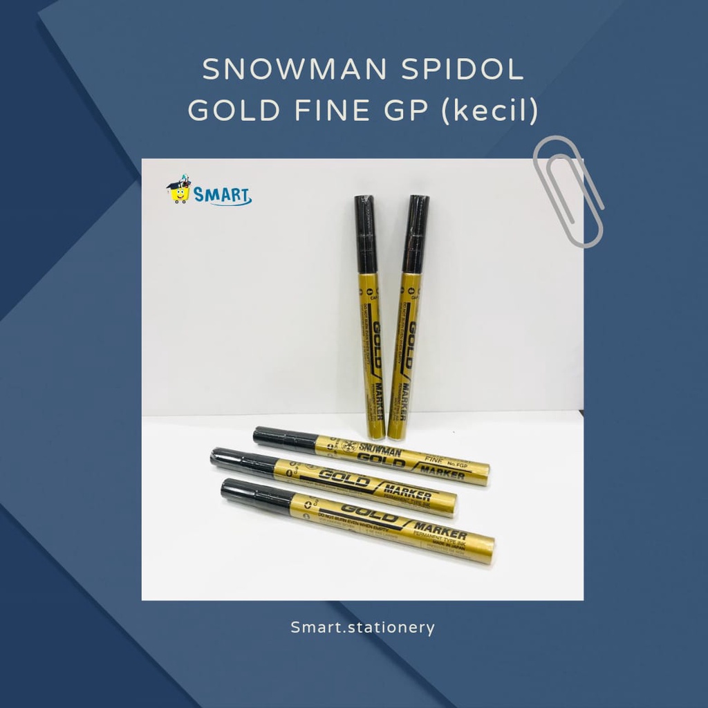 

SNOWMAN SPIDOL GOLD FINE GP KECIL