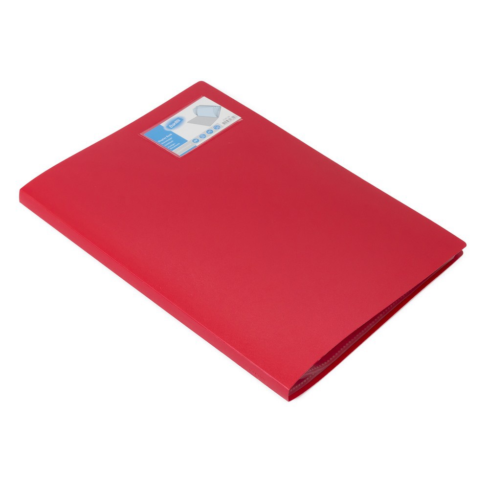 

Bantex Display Book Clear Holder 20 Pockets Folio F4 Red