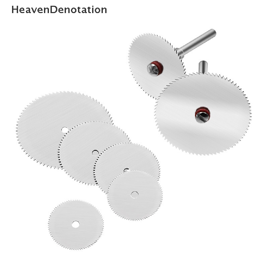 [HeavenDenotation] 11pcs Kit Mini Circular Saw Blade Gerinda Listrik Cutoff Mandrel Set HDV