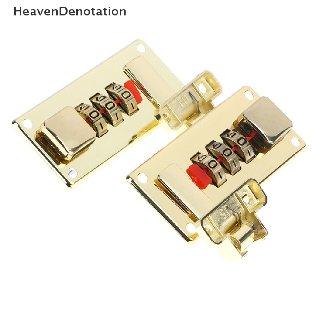 [HeavenDenotation] Password Lock Latch Silver Coded Lock Retro Vintage Kotak Perhiasan Gift Case HDV