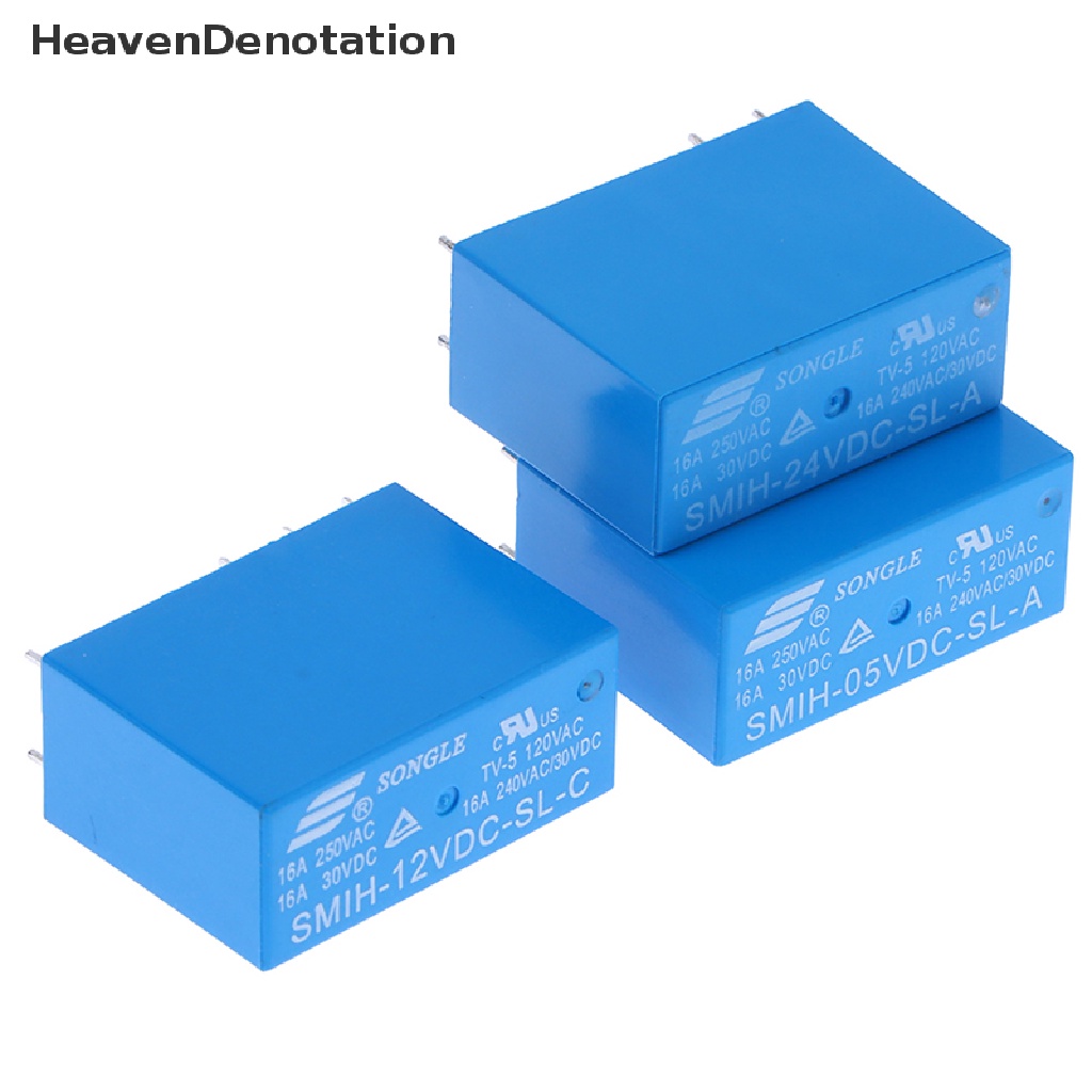 [HeavenDenotation] 1pcs SMIH-05VDC-SL-C SMIH-05VDC-SL-A SMIH-24VDC-SL-A Relay 16A 6pin 8pin HDV