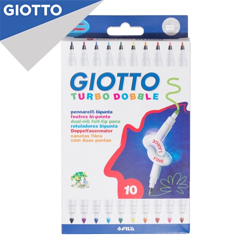 

Giotto Turbo Spidol 2 Sisi Kemasan 10 Warna
