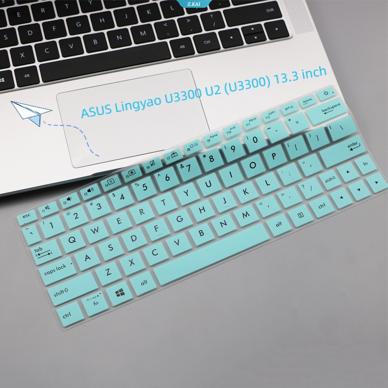 Cover Keyboard Laptop Untuk Model ASUS Lingyao U3300 U2 (U3300) 13.3 Inch Silikon Anti Air Pelindung Kulit Penutup Debu Laptop [ZK]