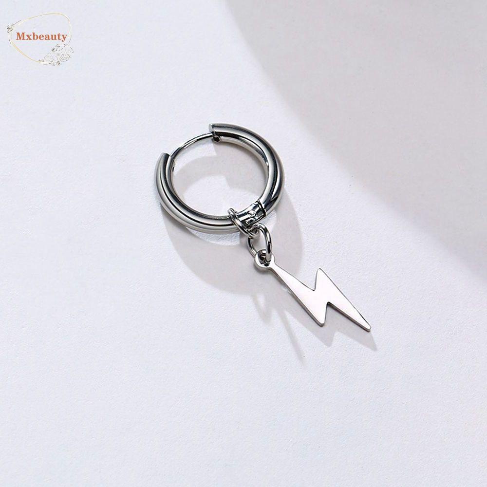 Mxbeauty Anting Pria Kepribadian Hip Hop Pria Gesper Telinga Fashion Anting Bulat Wanita Ear Studs Men Ear Clip