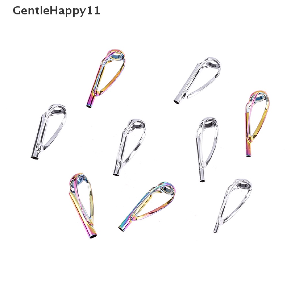 Gentlehappy 1pc Sliver/Rain Top Tip Guide Ring Bebas Kusut Untuk Berputar Pancing id