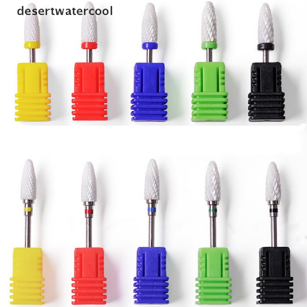 Deid Mata Bor Kuku Keramik Art Halus flat Top Rotary Manicure Pedicure3 /32 &quot;Shank Martijn