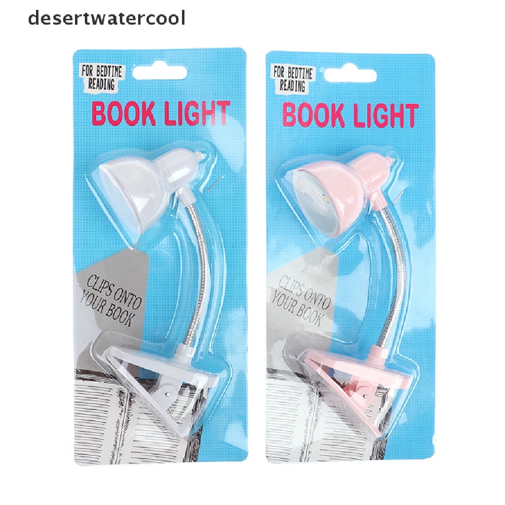 Deid 1Pc Lampu Baca Jepit LED Mini Lampu Malam Rumah Portable Book Clip Lamp Martijn