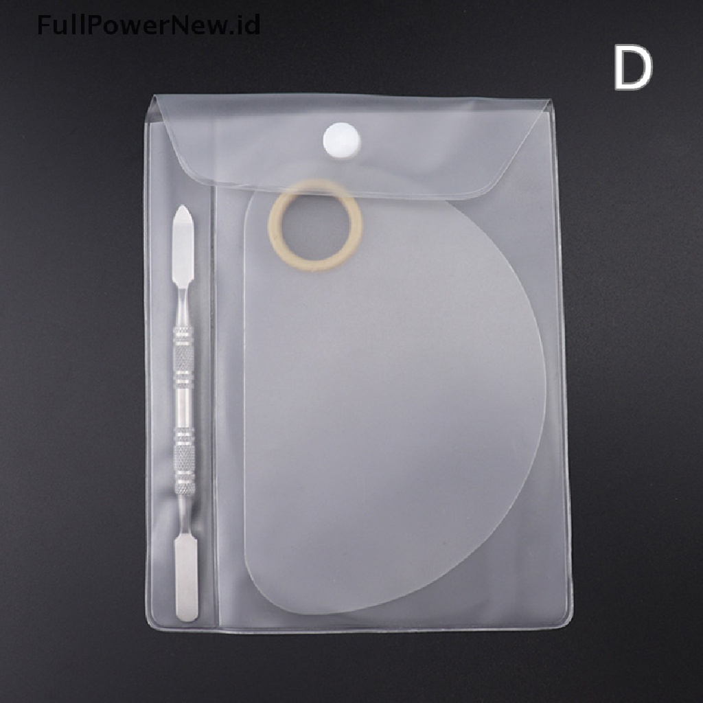 Power 2Pcs Acrylic Kosmetik Makeup Palette Nail Art Spatula Foundation Alat Pencampur ID