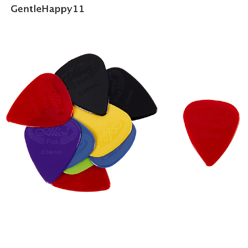 Gentlehappy 10buah Alice Guitar Pick Non-slip Nylon Mediator Akustik Gitar Elektrik id