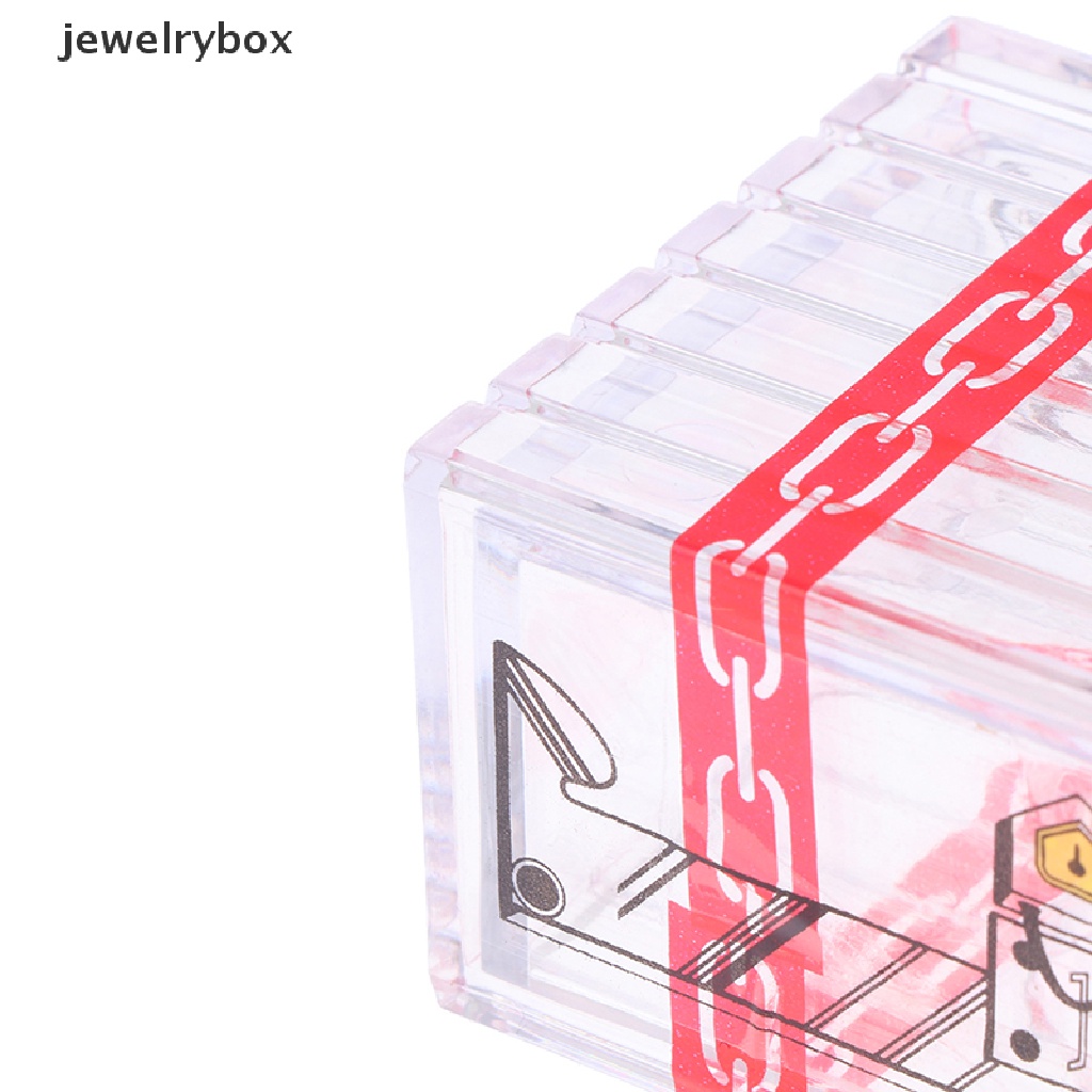 [jewelrybox] 1pc IQ box Lain Tidak Bisa Buka Kotak Transparan Trik Sulap Rahasia Laci Mainan Butik