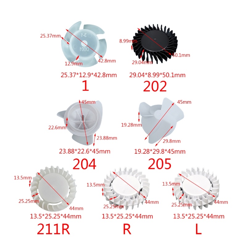 Cre 24-Blade Turbofan Fan Blade Kipas Baling Teknologi Building Block Parts Bahan DIY