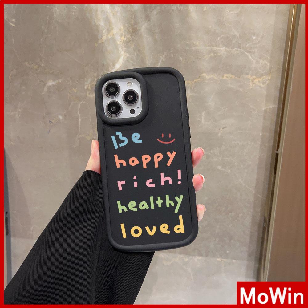 For iPhone 14 Pro Max iPhone Case Matte TPU Soft Case Black Beige Shockproof Protection Camera Smiley Text Compatible with iPhone 13 Pro max 12 Pro Max 11 xr xs max 7Plus