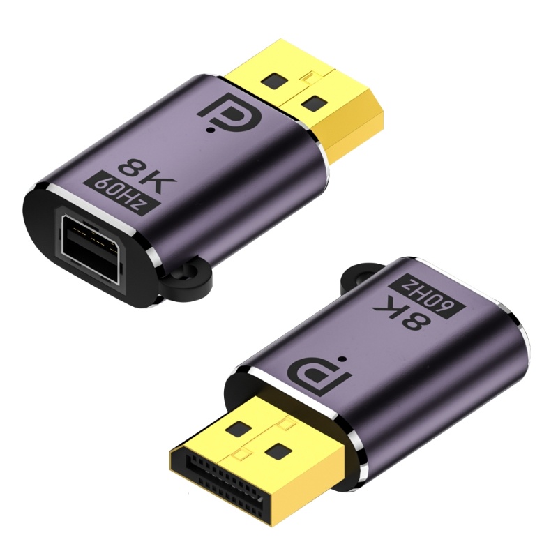 Gro Adaptor Displayport Mini Dua Arah Ke Displayport 32Gbps Support 8K60Hz 7680x4320