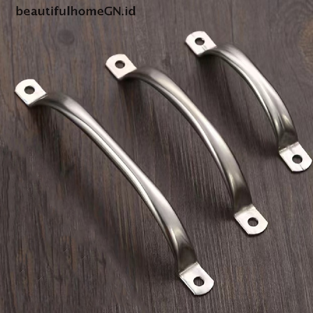 {Cantik} 2pack Knob Pintu Stainless Steel Knob Kabinet Tarikan Laci Silver Knob Lemari Dapur~