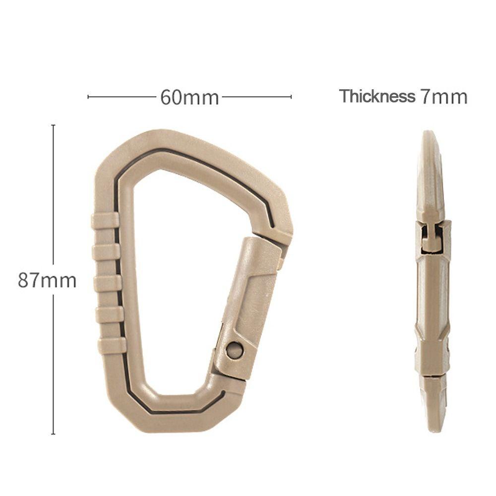 Suyo 2pcs Pasang quickdraw Shackle Climbing Aksesoris Alat Luar Ruangan Snap Lock Camp D-buckle