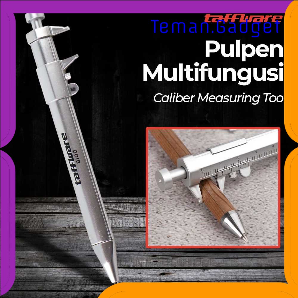 TG - ATK Taffware Pena Pulpen Ballpoint Pen Caliber Measuring Tool Scale Ruler - B100