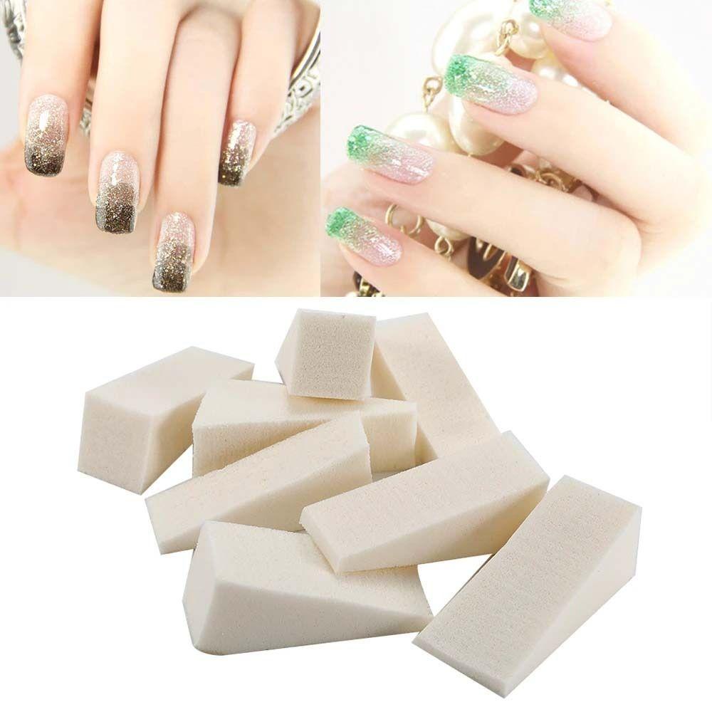 Mxbeauty Spons Gradasi Kuku Lembut Nail Painting Mewarnai Stamping Manicure Alat Nail Stamper